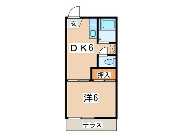 パ―ムテラスの物件間取画像